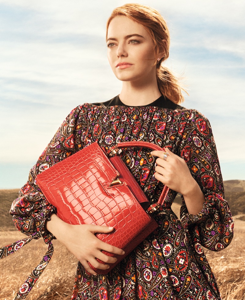 Emma Stone Goes to the Beach in Louis Vuitton Fragrance Ad