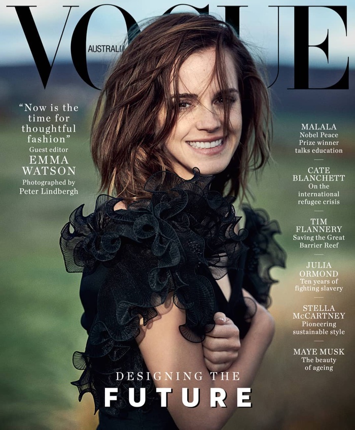 Emma Watson on Vogue Australia March 2018 Cover