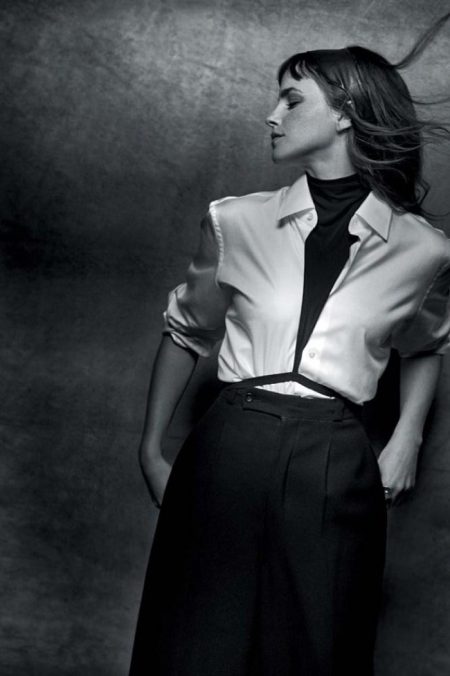 Emma Watson Stuns in Black & White Images for Vogue Australia