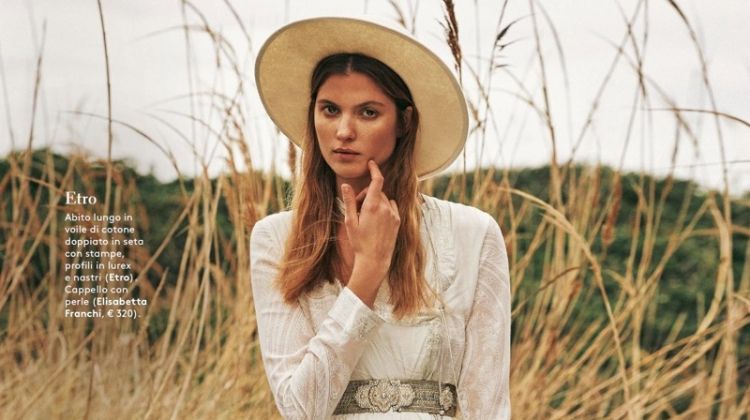 Estee Rammant Models the Season’s Most Romantic Looks for Grazia Italy