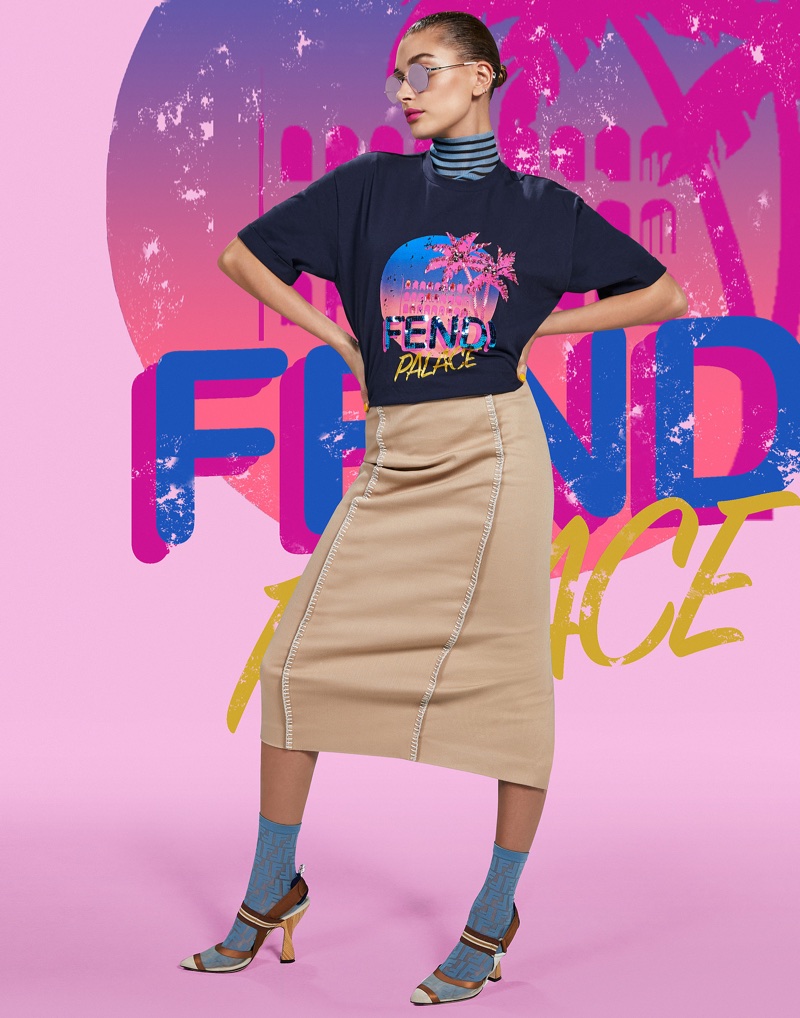 Fendi taps Hailey Baldwin for Pop Tour campaign