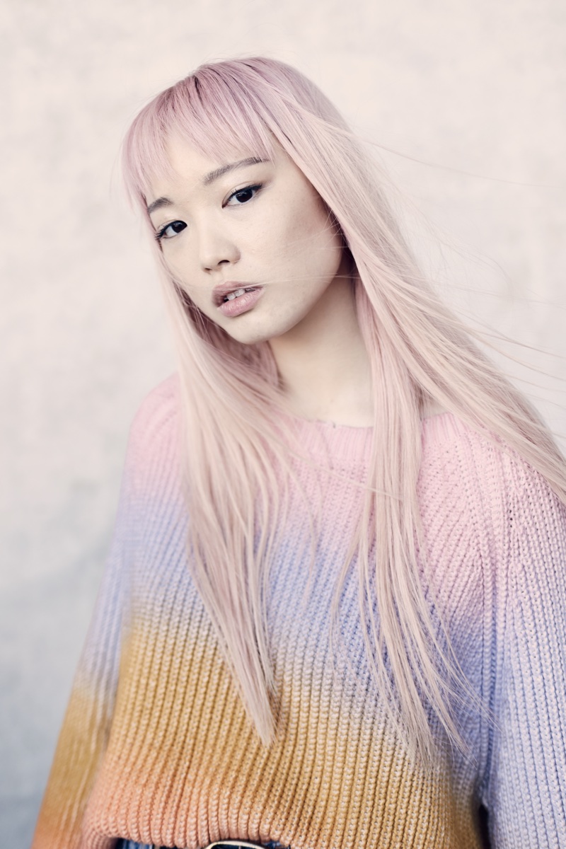 Fernanda Ly models Zadig & Voltaire Kary Cow Sweater