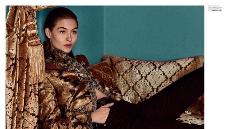 Grace Elizabeth Wears Effortlessly Luxe Looks for Vogue Russia