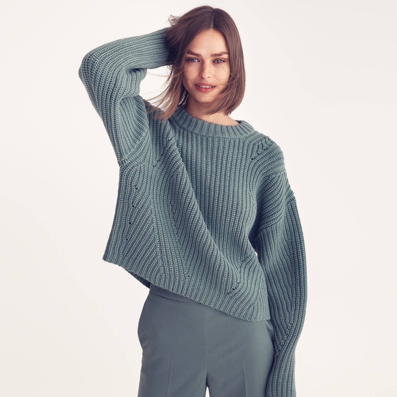 H&M Knit Sweater and Wide-Leg Pants