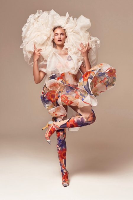 Isabel Scholten | Floral Fashion Editorial | InStyle Germany