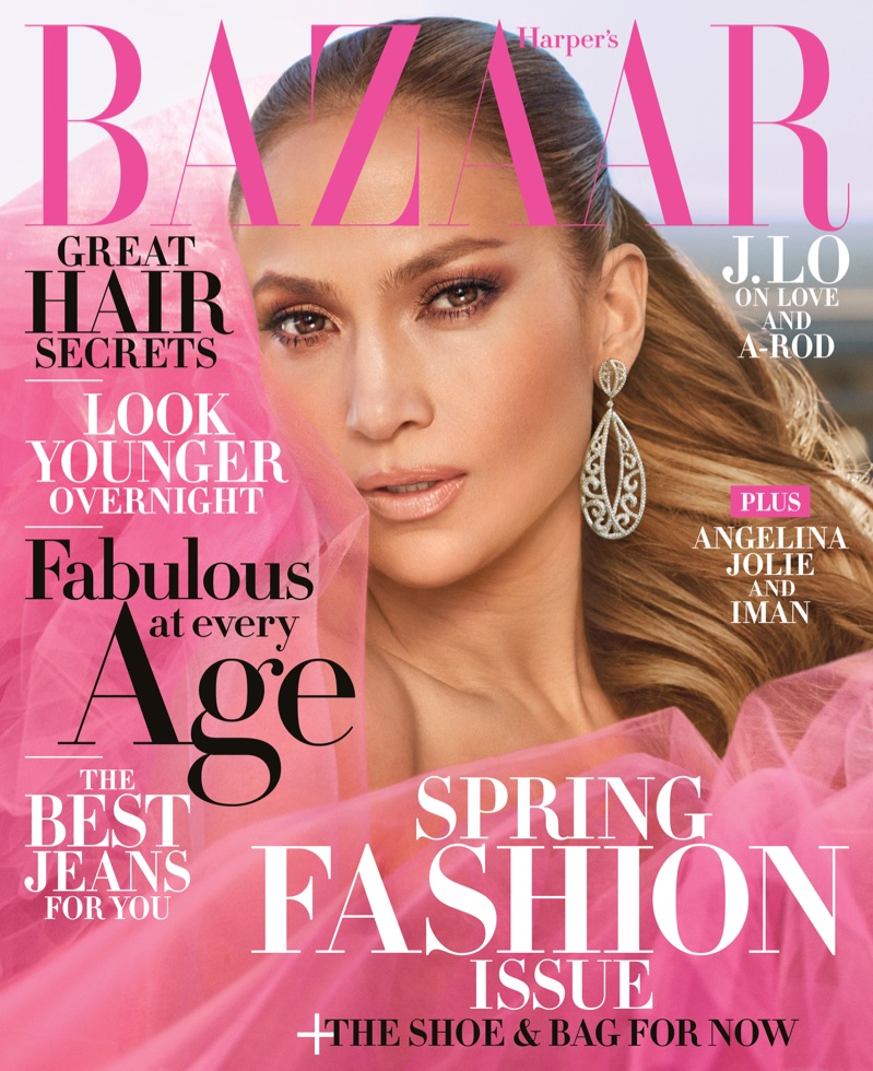 Jennifer Lopez on Harper's Bazaar US April 2018 Cover