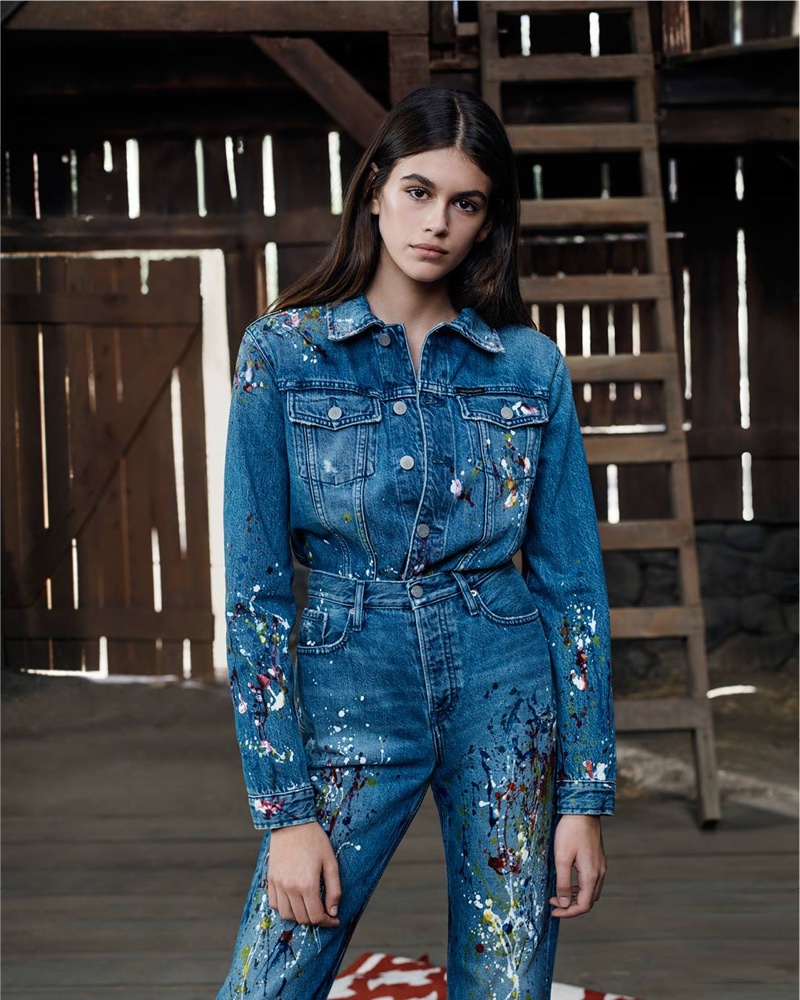 Kaia Gerber stars in Calvin Klein Jeans #mycalvins Spring 2018 campaign