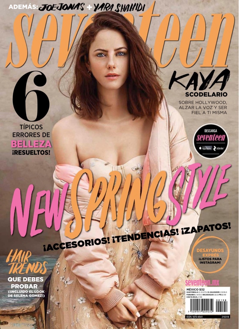 Kaya Scodelario on Seventeen Mexico March 2018 Cover
