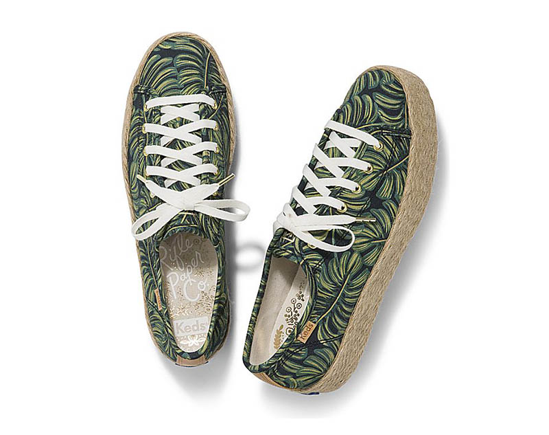 Keds x Rifle Paper Co 'Triple Kick' Sneaker in Paper Palms $75