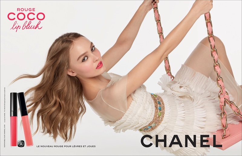 Lily Rose Depp Chanel Coco Rouge Blush Ad Campaign