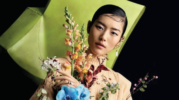 Liu Wen is in Full Bloom with Chic Style for Vogue China