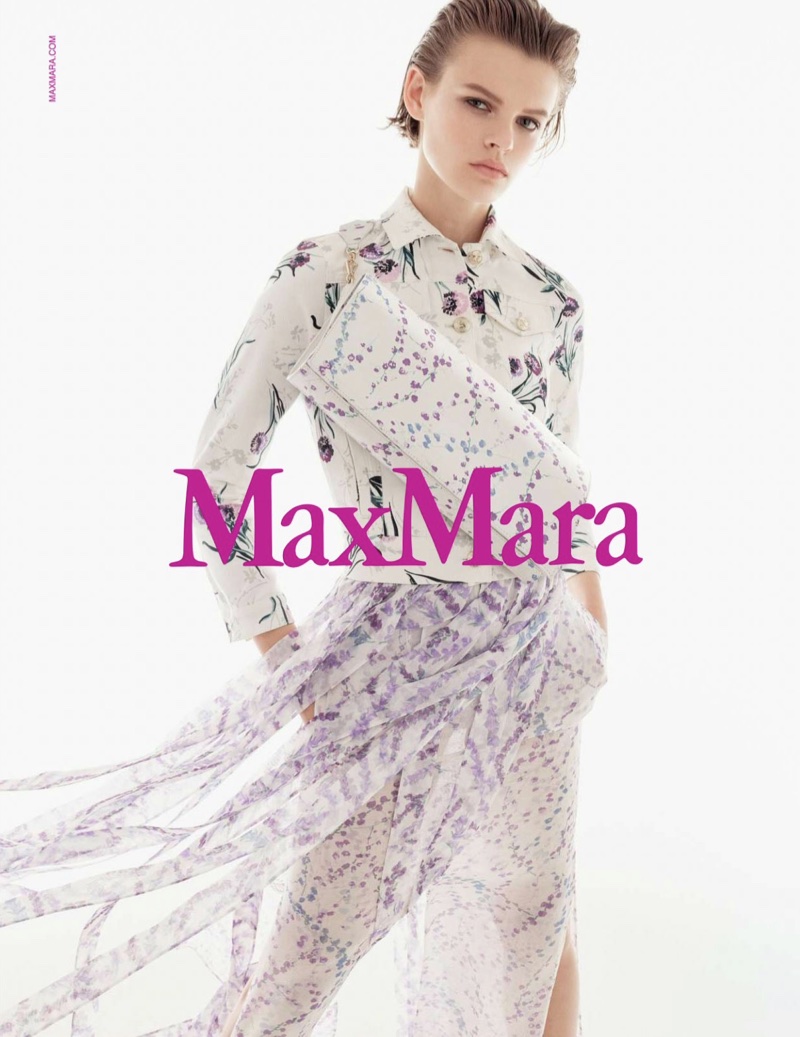 Max Mara features dreamy florals in its spring-summer 2018 campaign