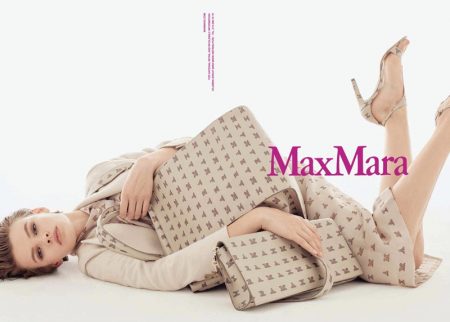 Cara Taylor Embraces Neutrals for Max Mara's Spring 2018 Campaign An image from Max Mara's spring 2018 advertising campaign