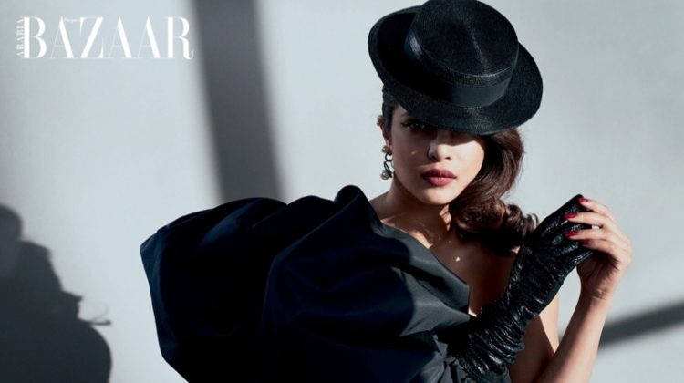 Priyanka Chopra Poses in Luxe Styles for Harper’s Bazaar Arabia