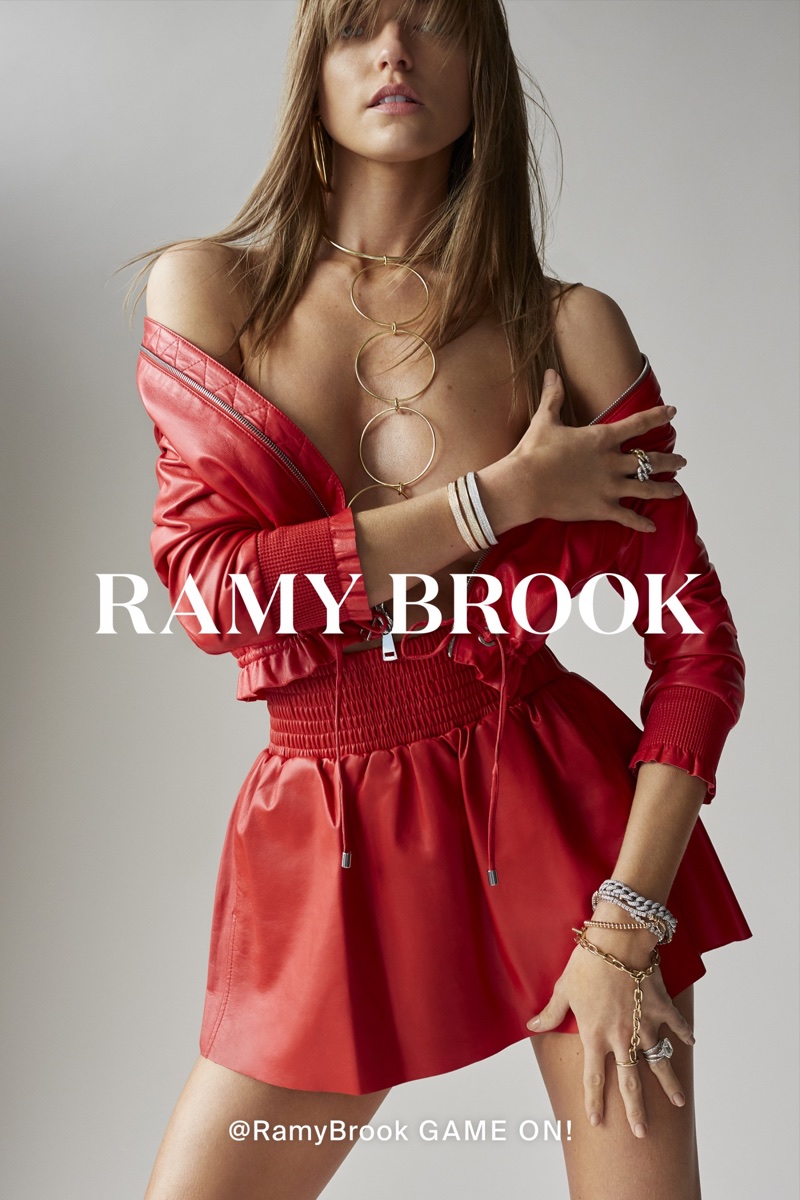 Martha Hunt looks red-hot in Ramy Brook's spring-summer 2018 campaign