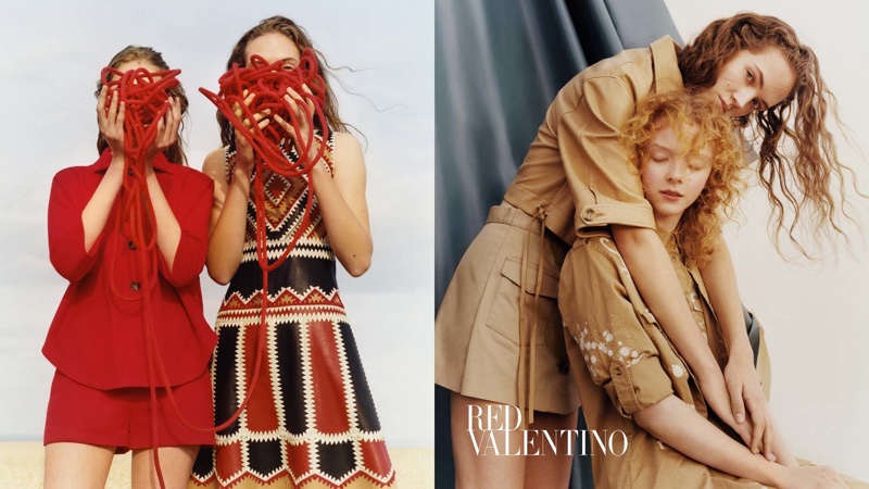 An image from RED Valentino's spring 2018 advertising campaign