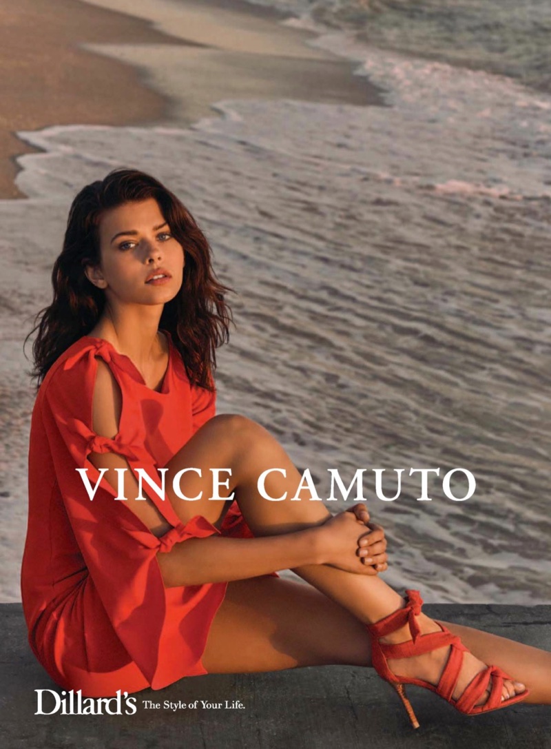 Georgia Fowler stars in Vince Camuto's spring-summer 2018 campaign