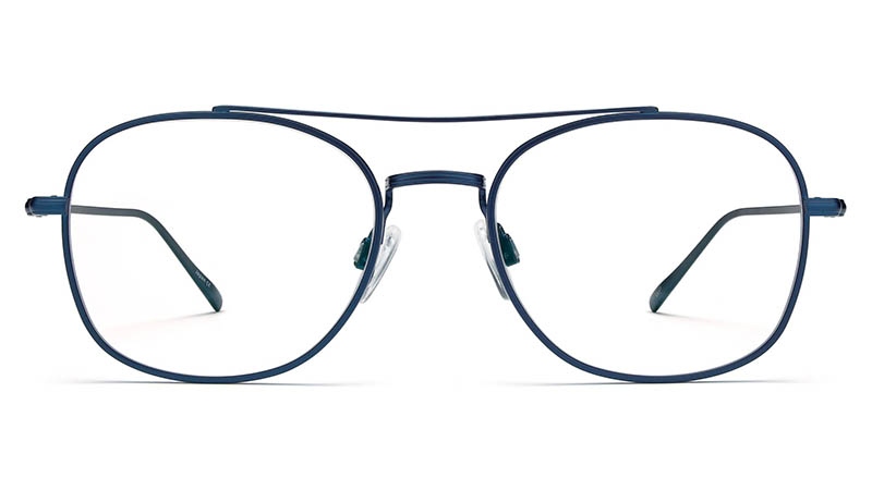 Warby Parker George Glasses in Brushed Navy $195