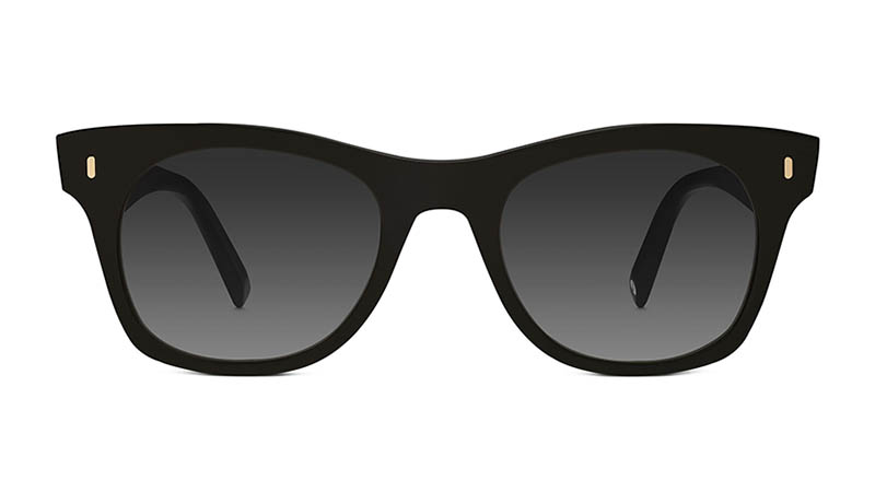 Warby Parker Hunt Sunglasses in Jet Black with Grey Gradient Lenses $95