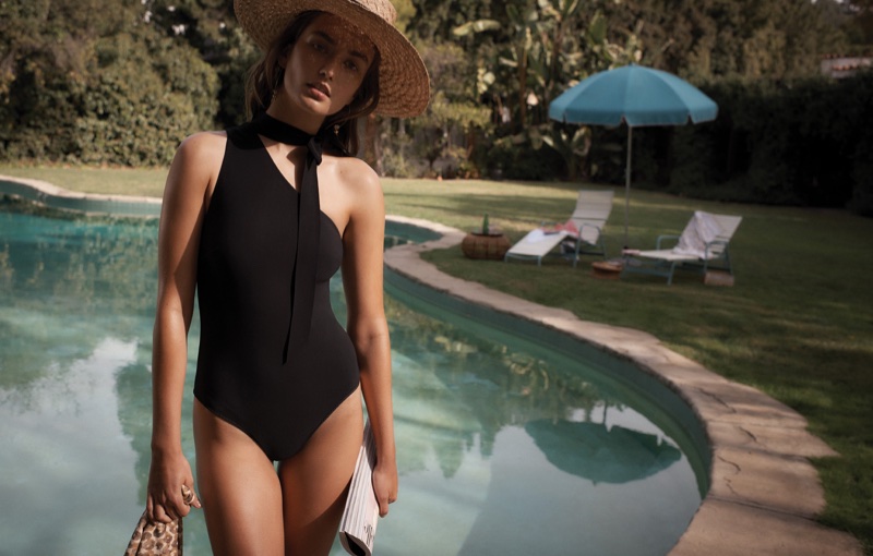 Andreea Diaconu stars in Zimmermann Swim's Summer 2018 campaign