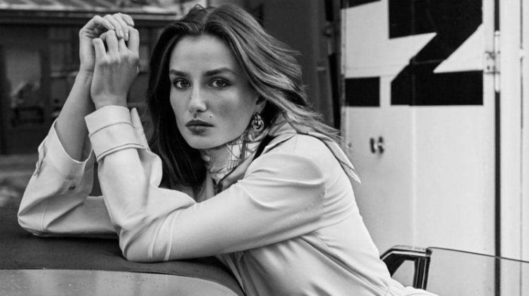 Andreea Diaconu Wears Relaxed Ensembles for Vogue Paris