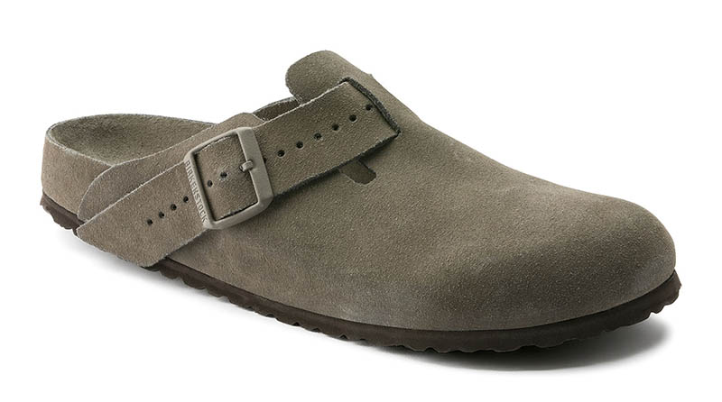 Birkenstock x Rick Owens Boston Clog in Velour Dust $525