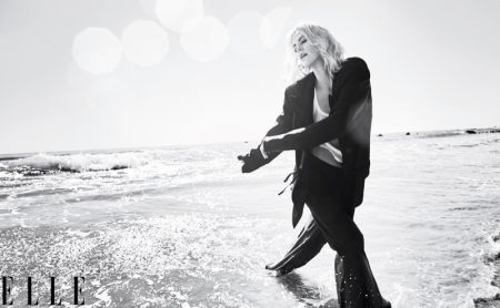 Charlize Theron Stuns at the Beach for ELLE Cover Story