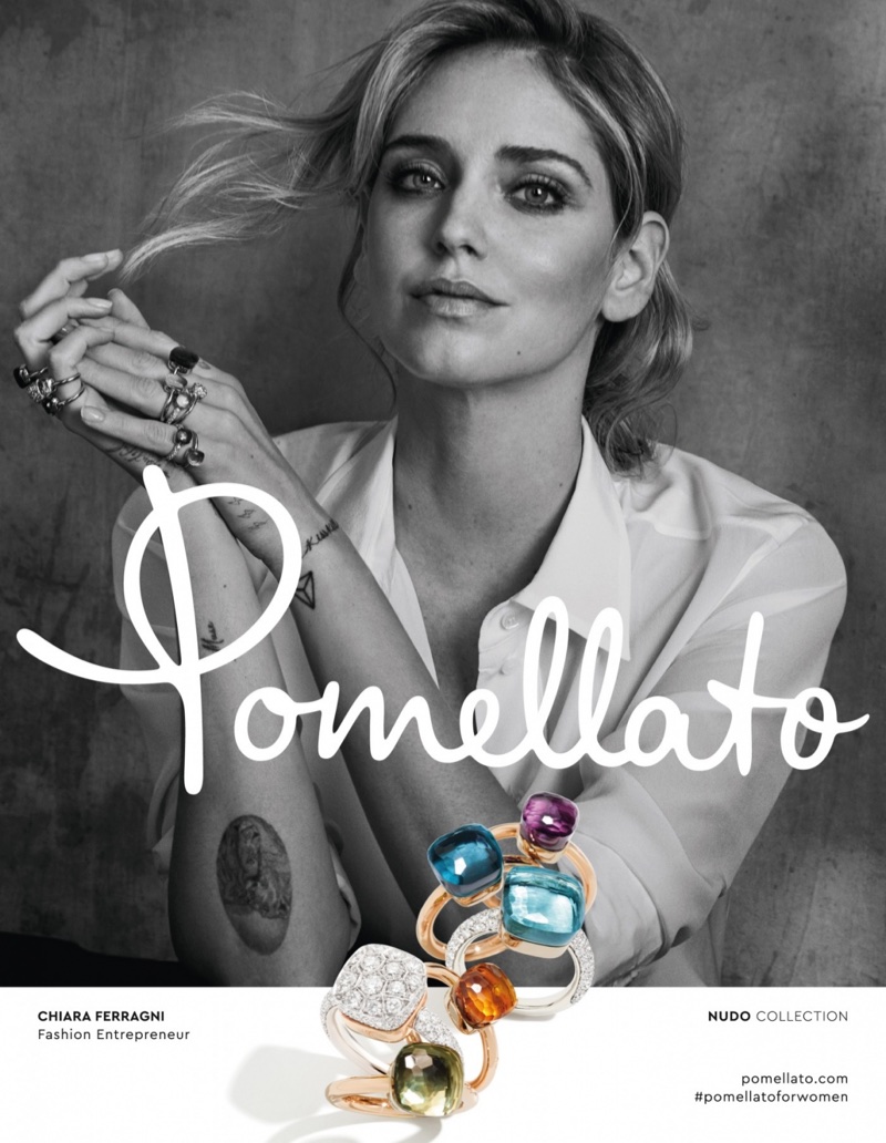 Chiara Ferragni stars in Pomellato's 2018 campaign