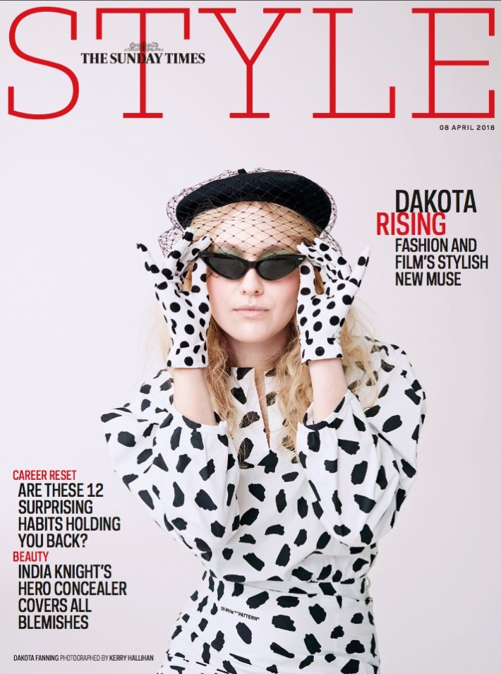 Dakota Fanning on Sunday Times Style April 8, 2018 Cover