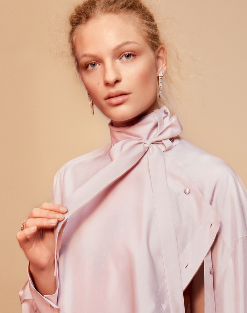 Frederikke Sofie Looks Pretty in Pastels for Vogue Russia