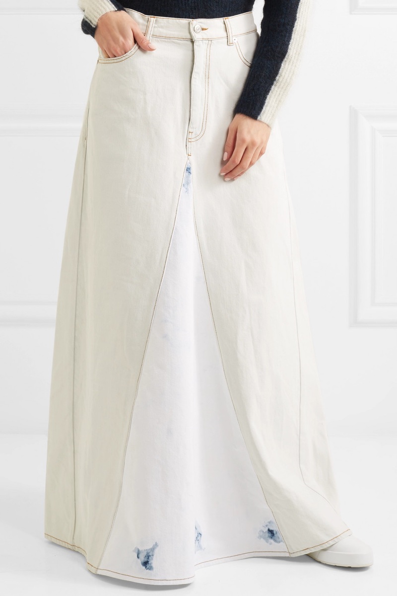 GANNI Denim Maxi Skirt $565