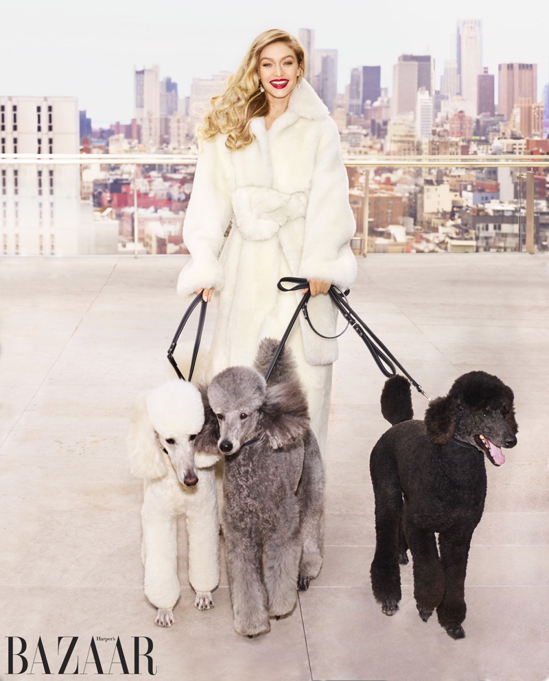 Gigi Hadid Models Luxe Looks for Harper's Bazaar