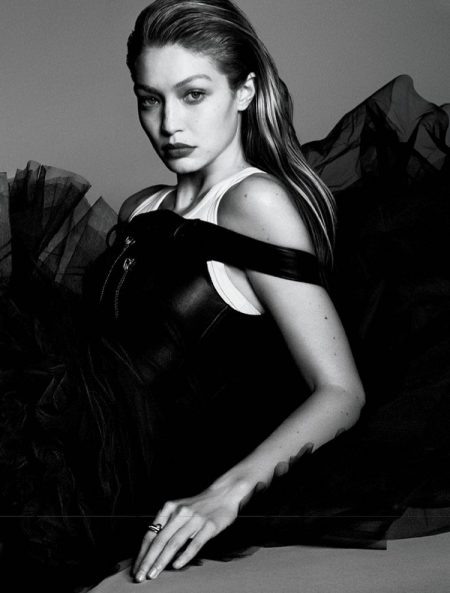 Gigi Hadid Stuns in Black & White for Vogue Japan Gigi Hadid Stuns in Black & White for Vogue Japan