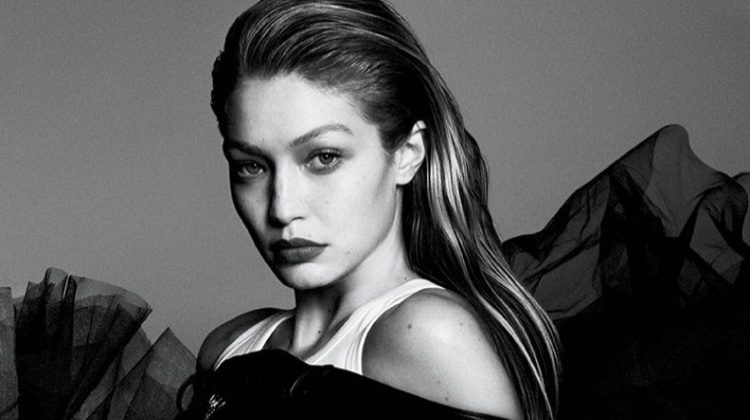 Gigi Hadid Stuns in Black & White for Vogue Japan