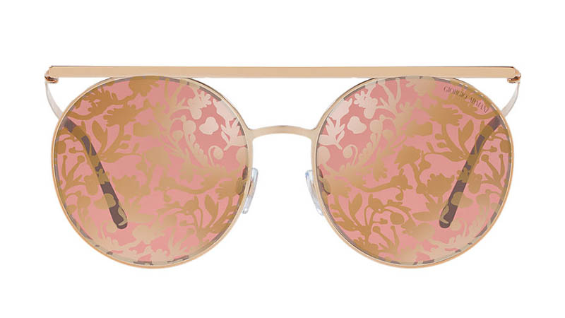 Giorgio Armani AR6069 56 Sunglasses in Pink/Rose Gold $330