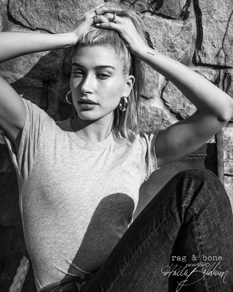 Model Hailey Baldwin stars in Rag & Bone 2018 D.I.Y. Project