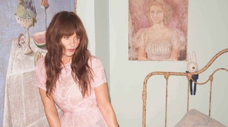 Helena Christensen Looks Stylish at Home for Eurowoman