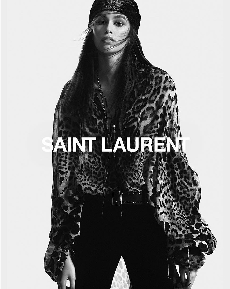 Kaia Gerber stars in Saint Laurent's fall 2018 campaign