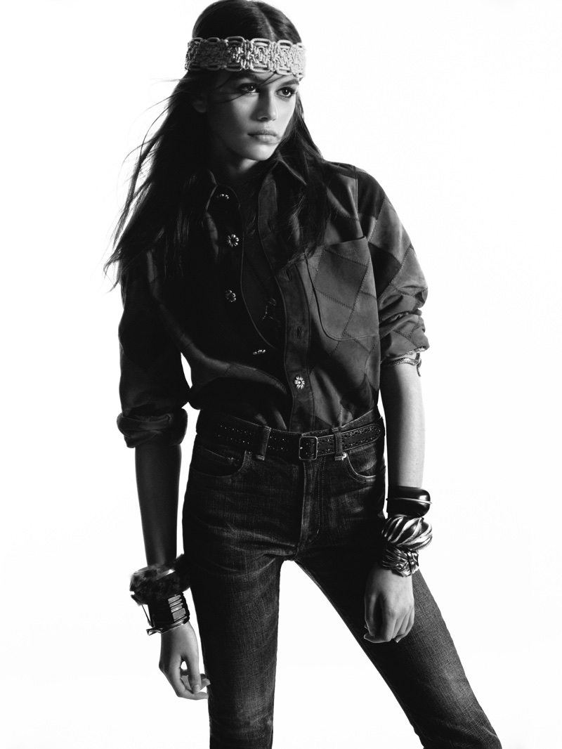 Saint Laurent taps Kaia Gerber for fall 2018 campaign