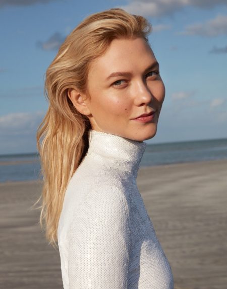 Karlie Kloss Poses in Chic Beach Fashion for PORTER Magazine
