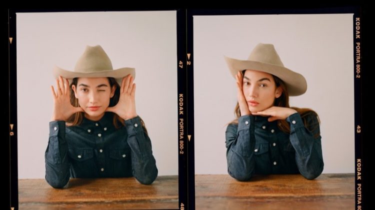 Lily Aldridge Takes On Western Style for PORTER Edit