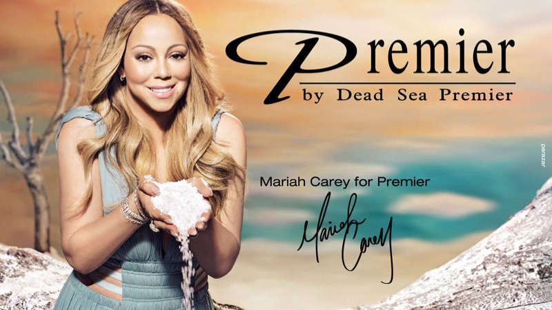 Mariah Carey for Premier Dead Sea. Photo: courtesy