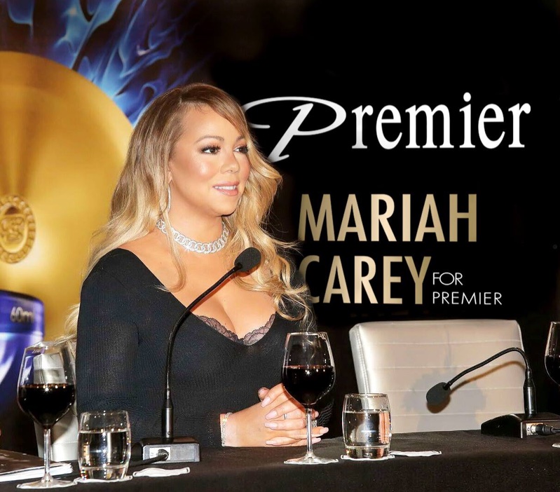 Mariah Carey at Premier Dead Sea event. Photo: courtesy