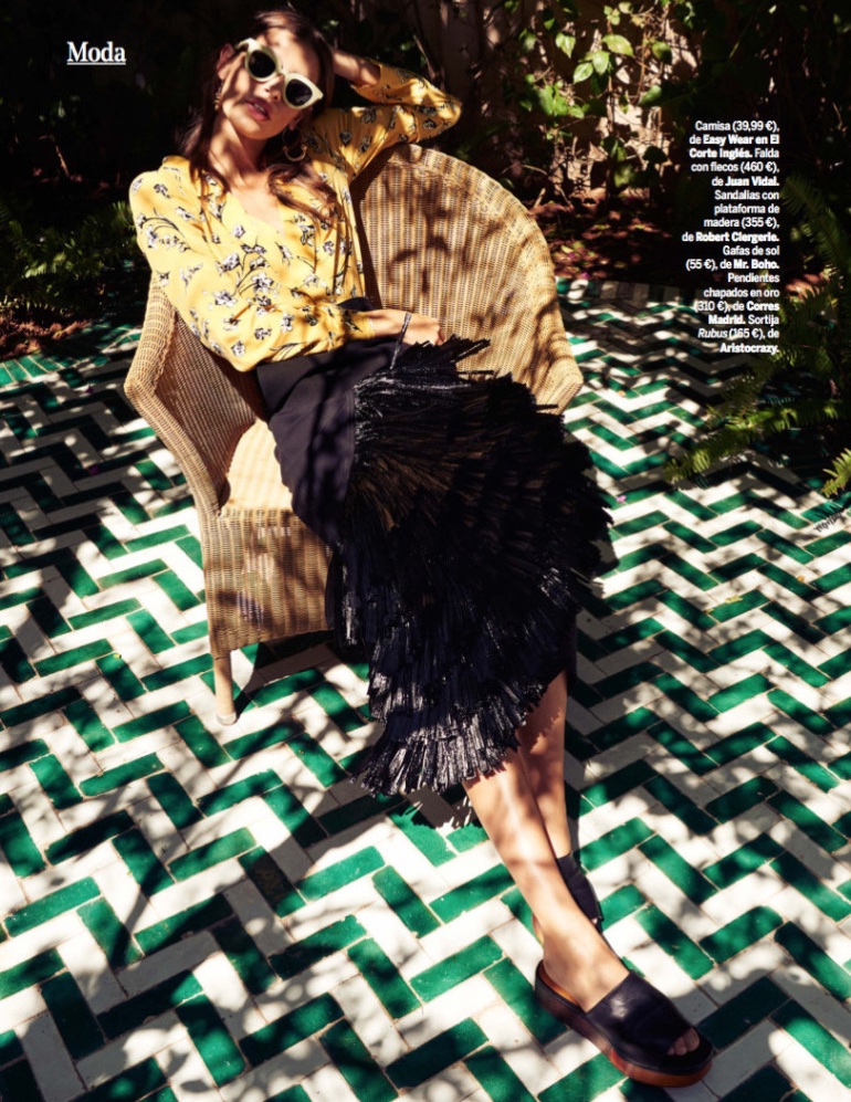 Marta Aguilar Poses in Summer-Ready Fashions for Yo Dona