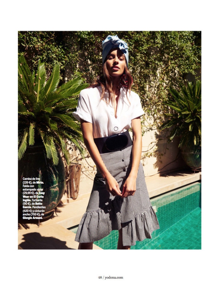 Marta Aguilar Poses in Summer-Ready Fashions for Yo Dona