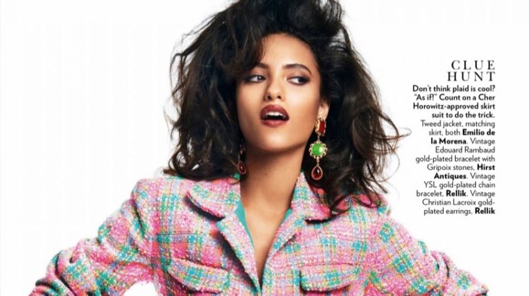 Melodie Vaxelaire Takes on 90’s Fashions for Vogue India