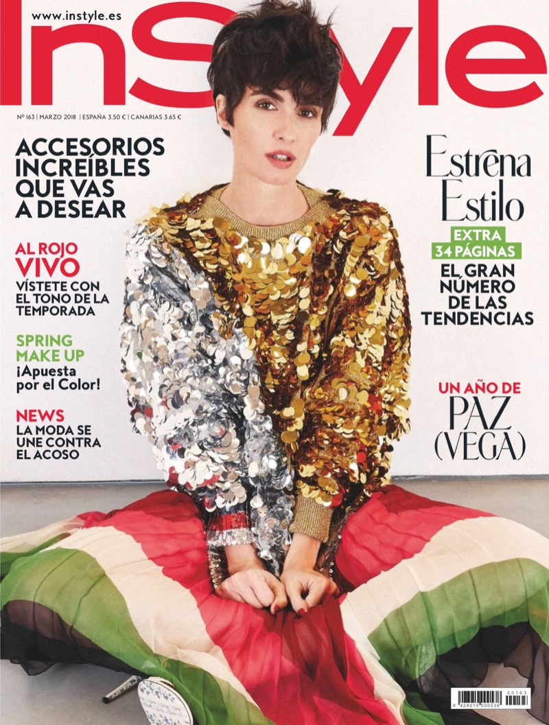 Paz Vega on InStyle Spain March 2018 Cover