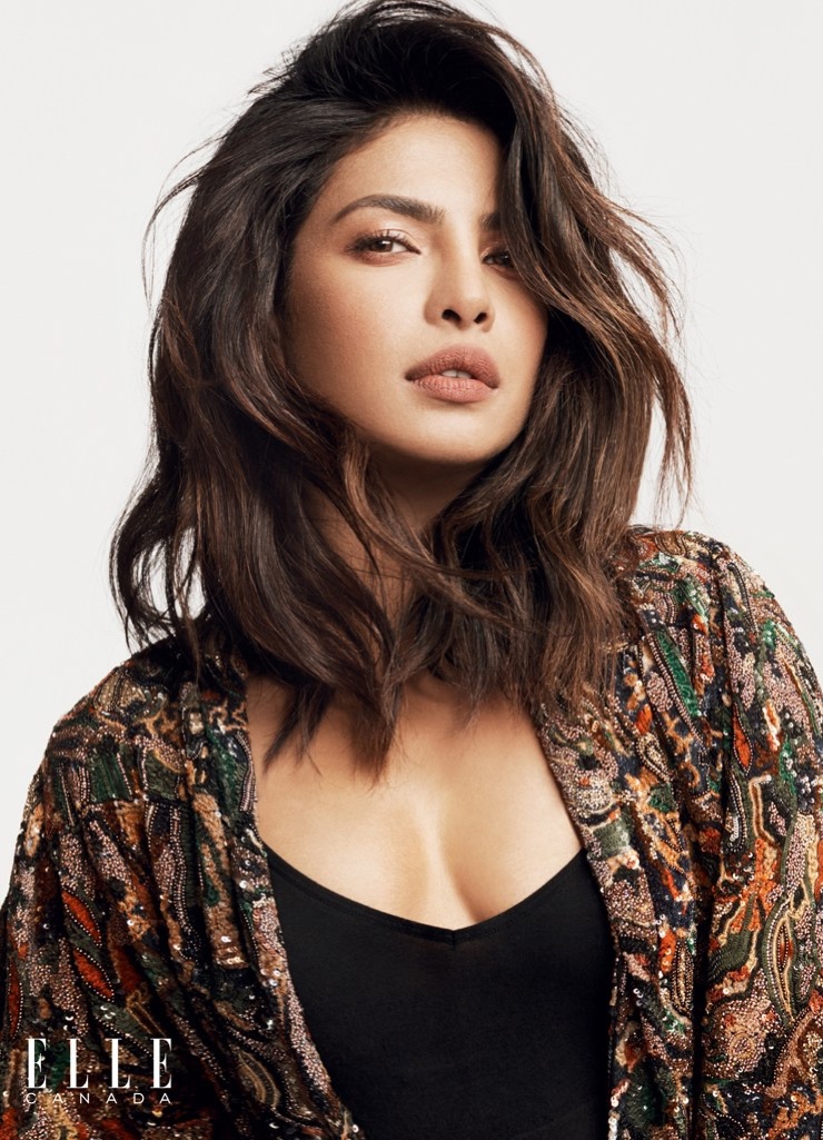 Priyanka Chopra poses in Saint Laurent shirt and Uniqlo camisole