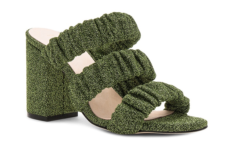 RAYE Mimi Mule in Green $158