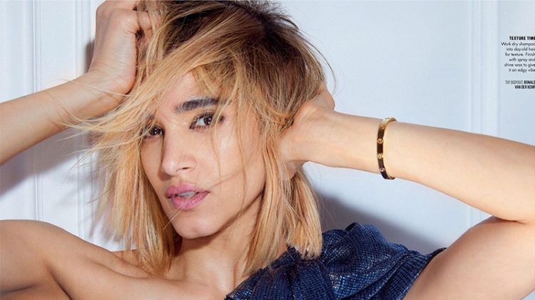 Sofia Boutella Shows Off Her Blonde Locks for Vogue Arabia